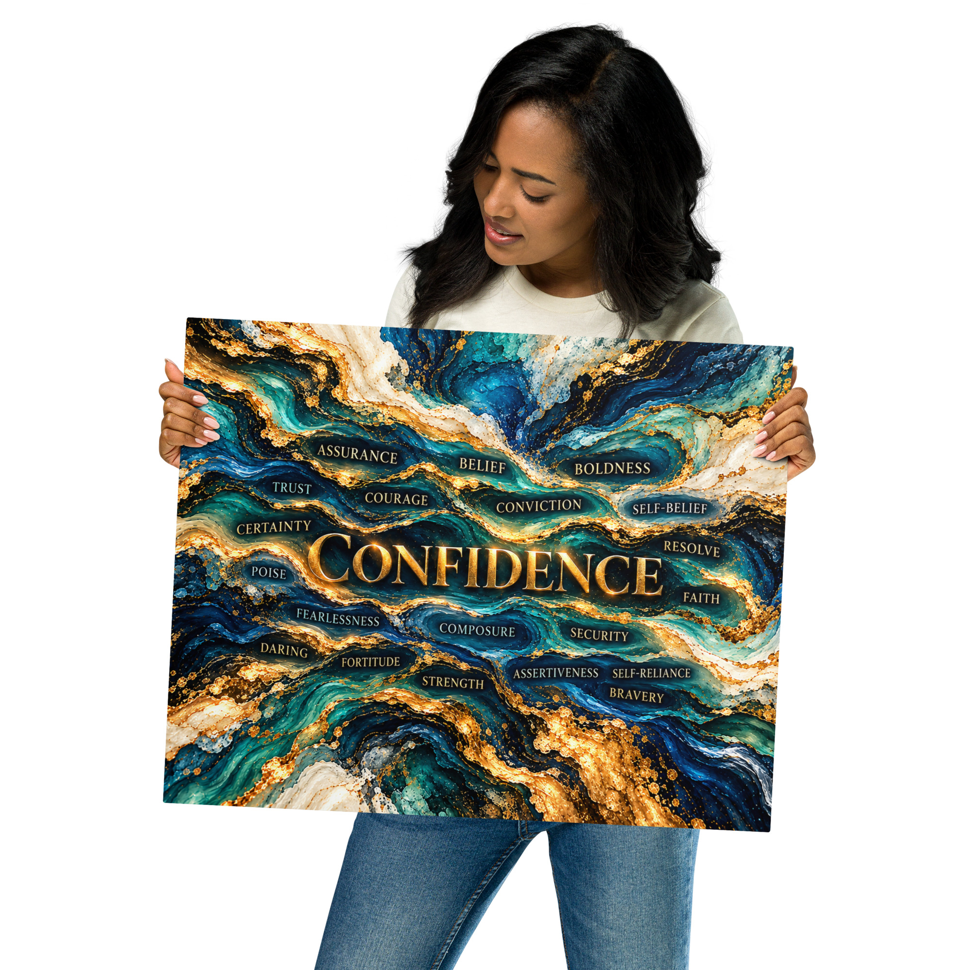 Confidence Metal Art With A Message - Image 4