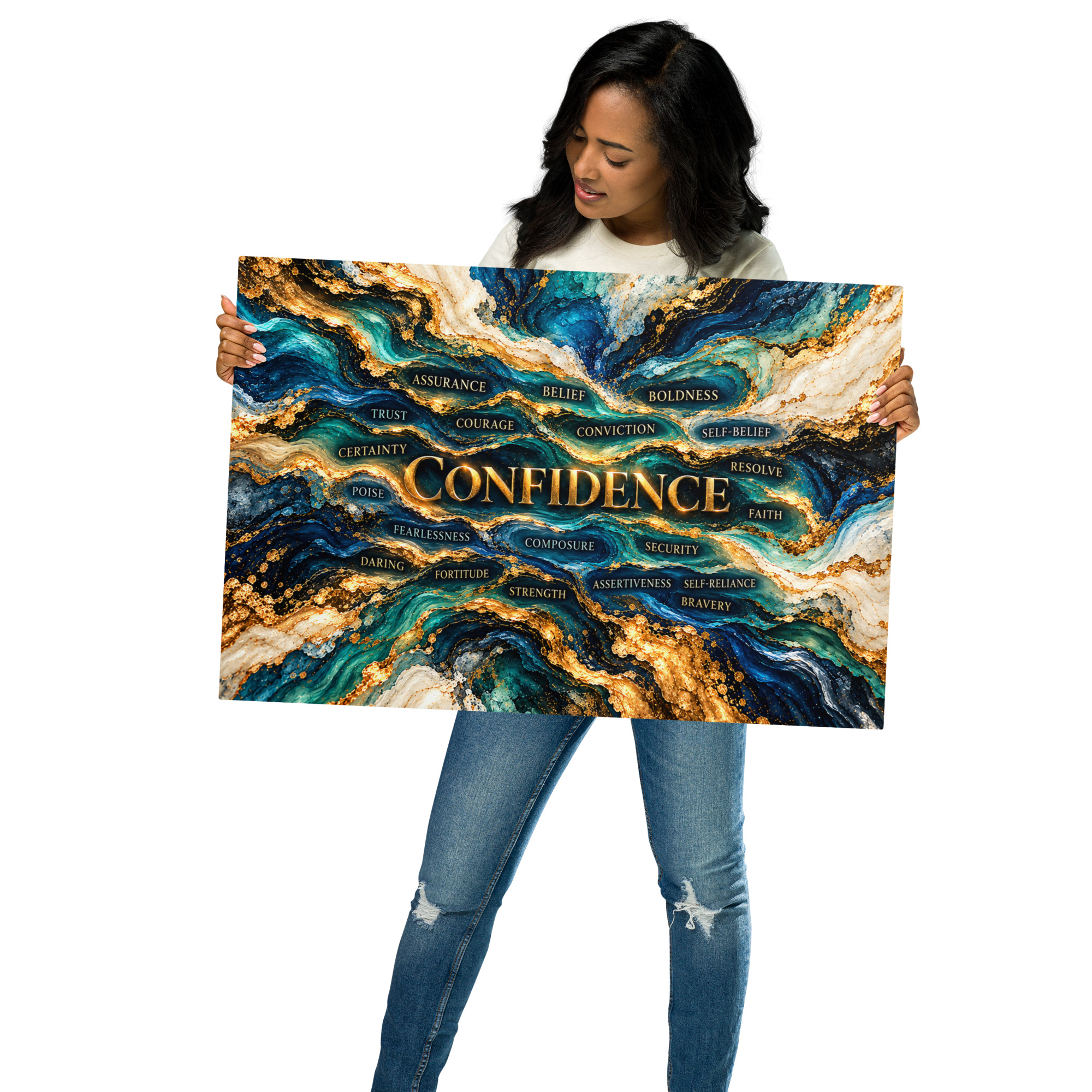 Confidence Metal Art With A Message - Image 5
