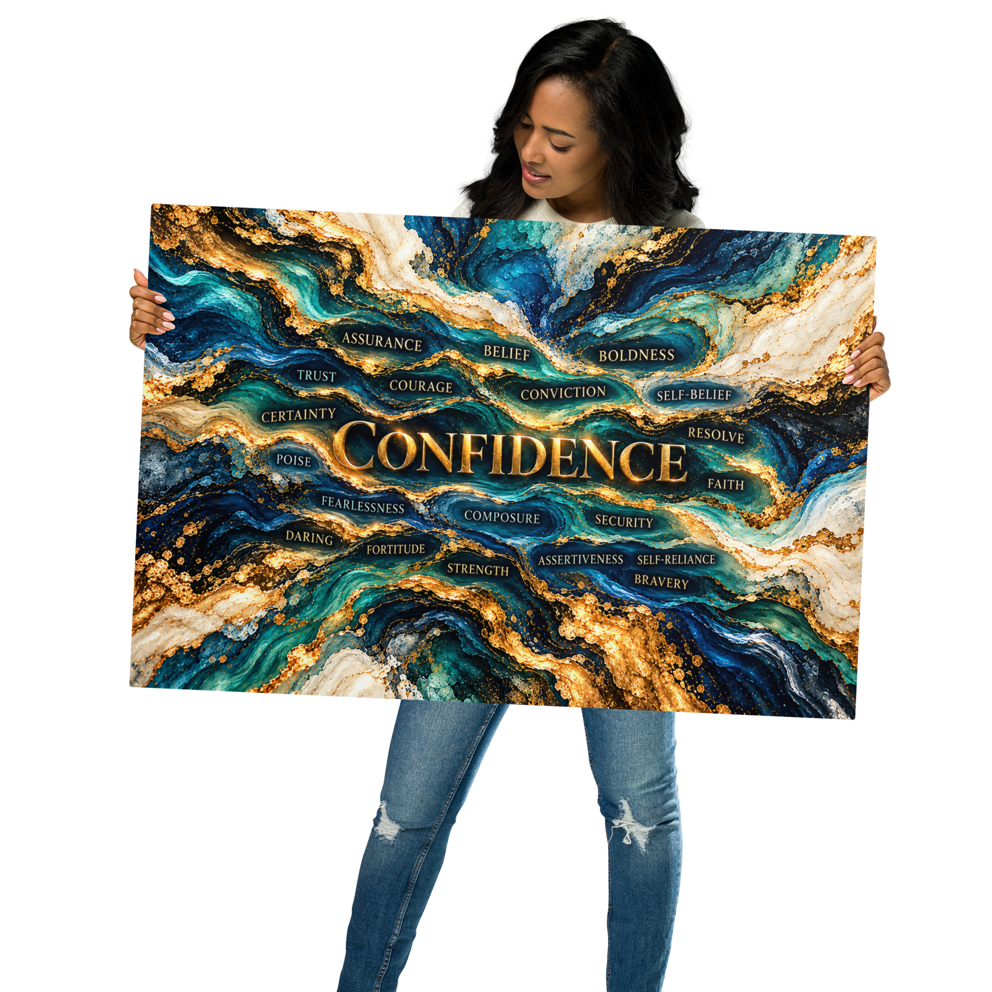 Confidence Metal Art With A Message - Image 6